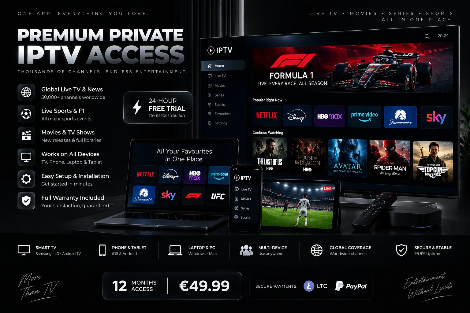 IPTV Premium — 12 Months [PRIVATE] - Slide 2