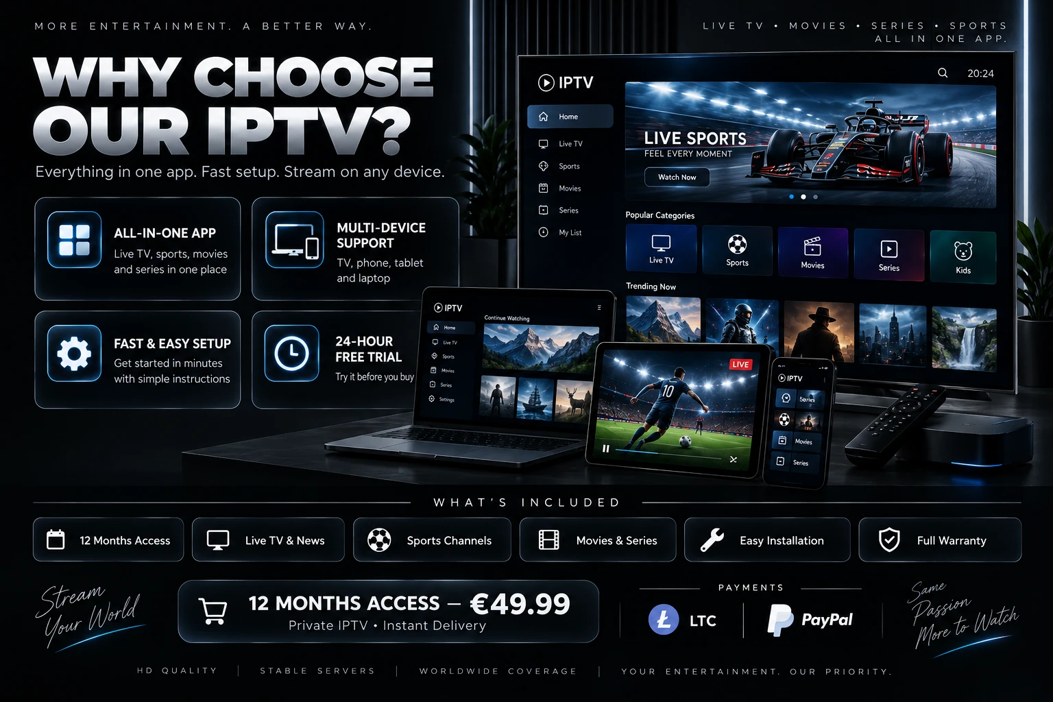 IPTV Premium — 12 Months [PRIVATE] - Slide 3